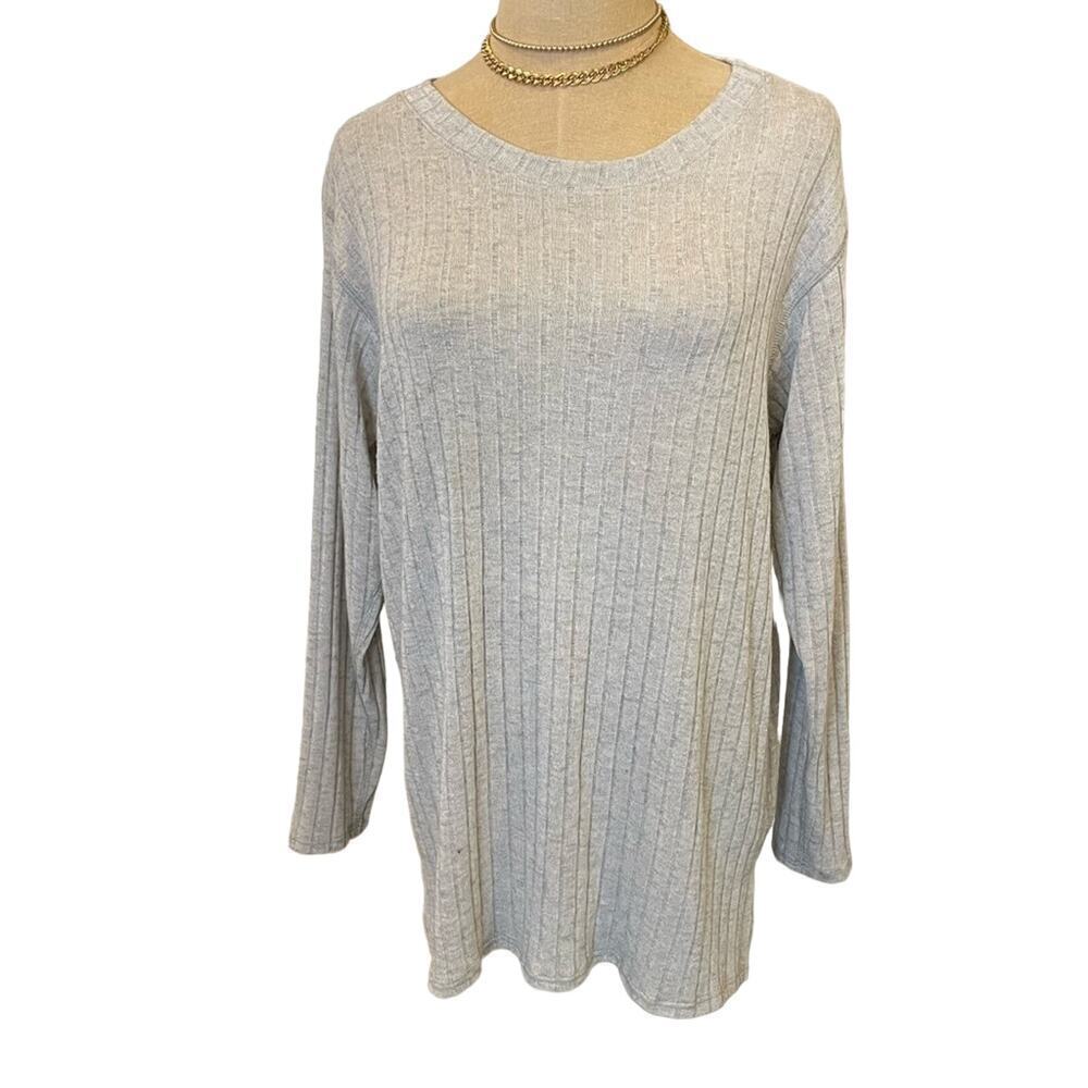 Malloy + Millie USA Grey Sweater Top Shirt L/XL
